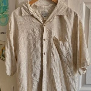 M vintage Tommy Bahama cream colored button up